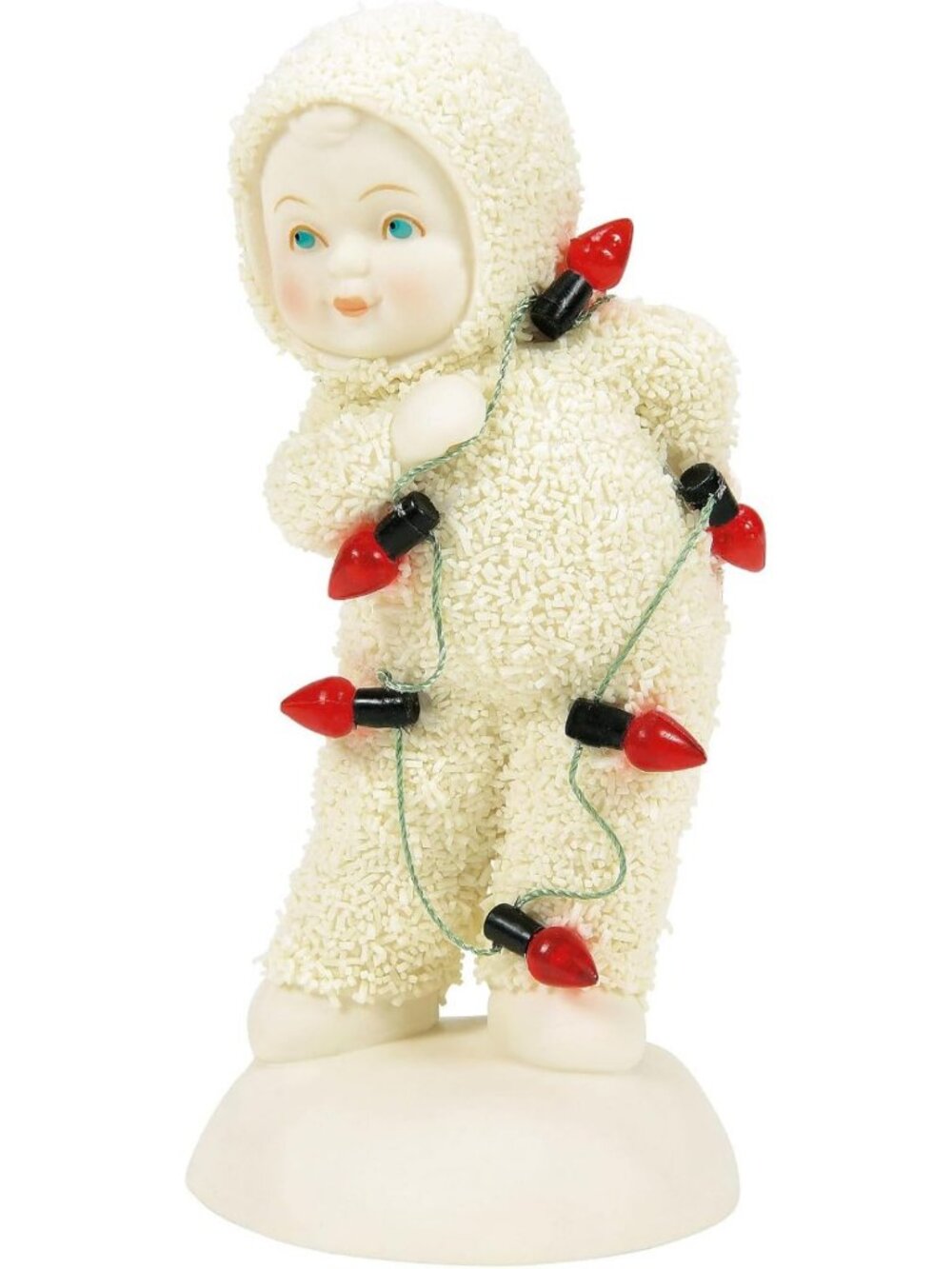Charming Snowbabies Christmas Figurine, 4.13" Holiday Decor, Festive Gift Idea